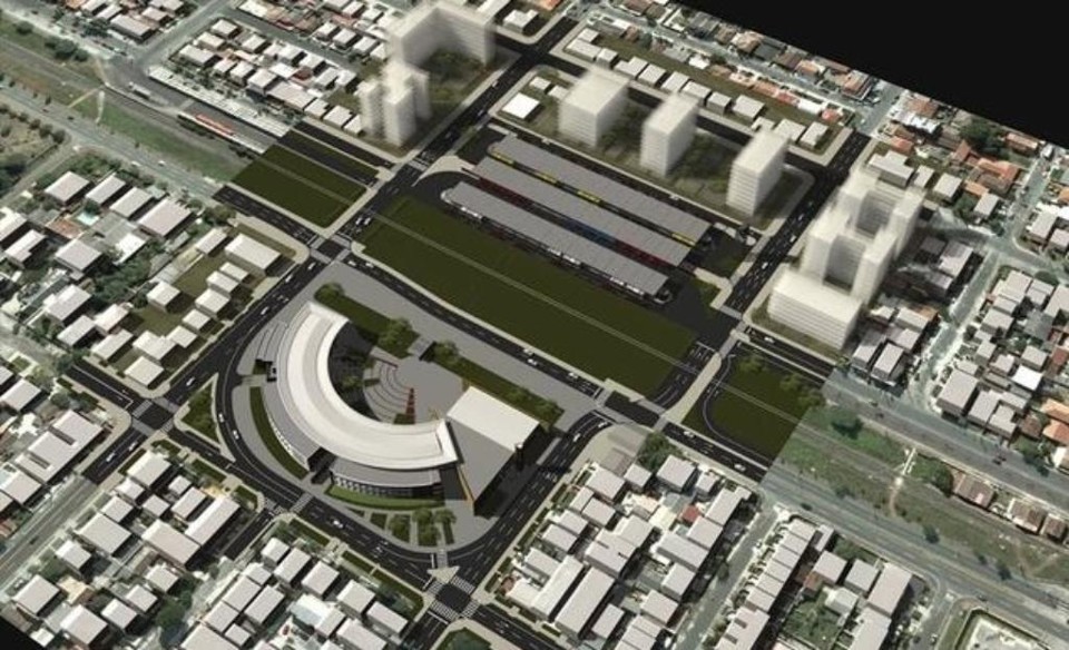 O novo terminal deverá ser construído próximo à Rua da Cidadania do Cajuru | Divulgação/Urbs
