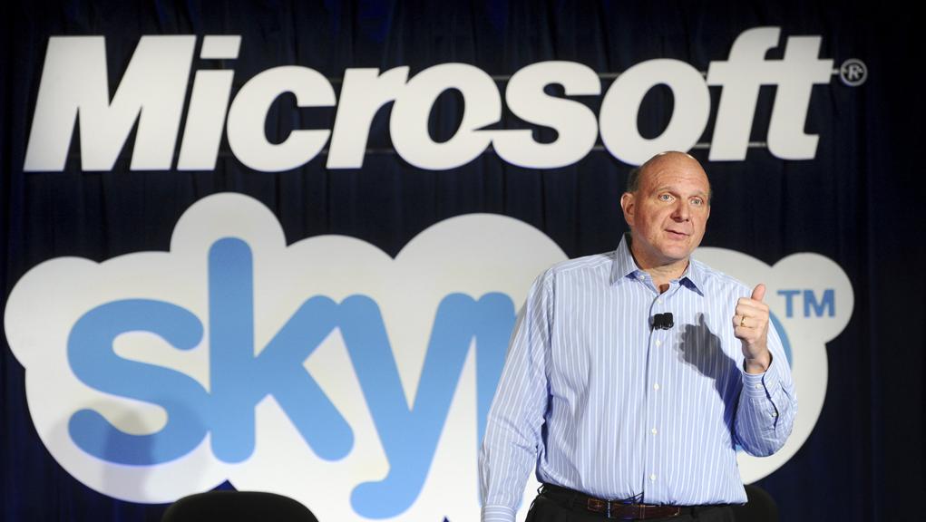 Steve Ballmer (ex-presidente da Microsoft) fala sobre a aquisição da Skype Technologies pela Microsoft em 2011 | Noah Berger/Bloomberg