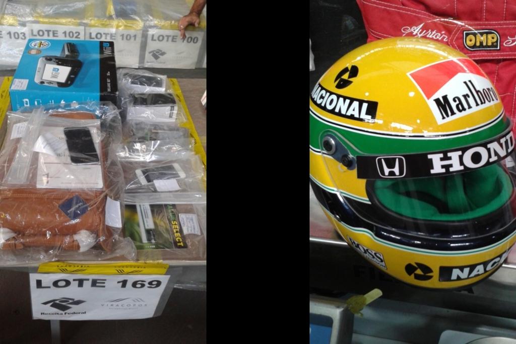 Alguns itens disponíveis no leilão. | Receita Federal/Reprodução