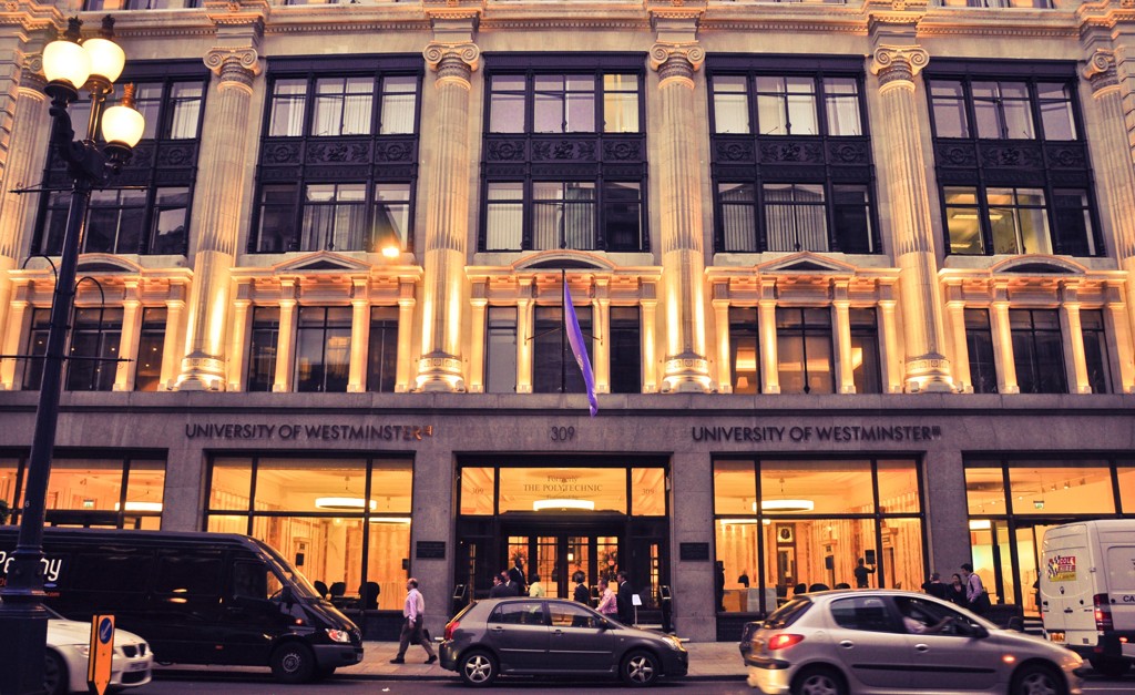 Na foto, o  campus Regent, da Universidade de Westminster, em Londres. Instituições oferece bolsa integral para alunos de países em desenvolvimento.