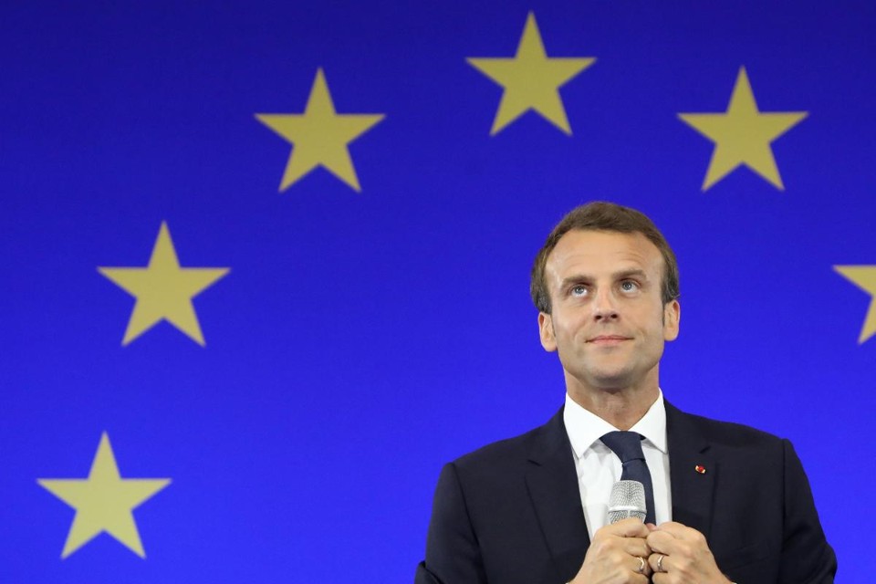 Crise entre Israel e Irã foi tema de conversa entre o presidente francês, Emmanuel Macron, e a chanceler alemã, Angela Merkel | LUDOVIC MARIN/AFP