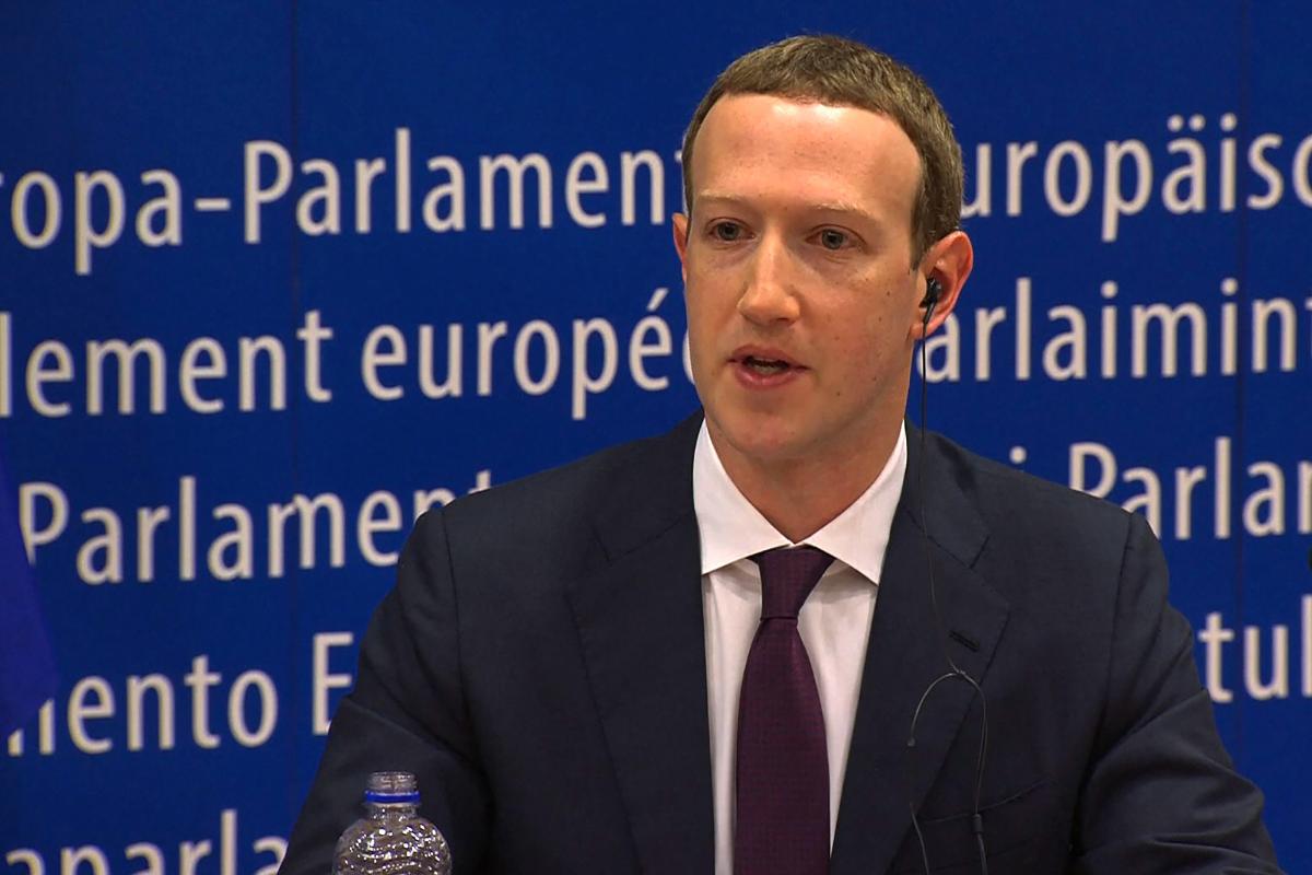 Mark Zuckerberg, criador do Facebook, foi ouvido pelo Parlamento Europeu | AFP