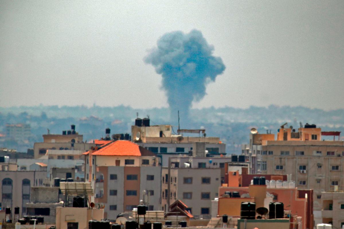 Israel atacou, nesta terça, instalações militares do grupo terrorista Hamas, na Faixa de Gaza | THOMAS COEX/AFP