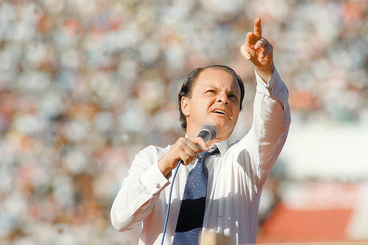 O bispo Edir Macedo, da Igreja Universal do Reino de Deus, durante pregação. | Cesar Itiberê - FolhapressCesar Itiberê - Folhapress