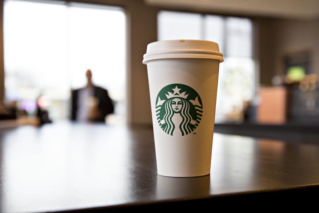 Copo da Starbucks. | Daniel Acker/Bloomberg