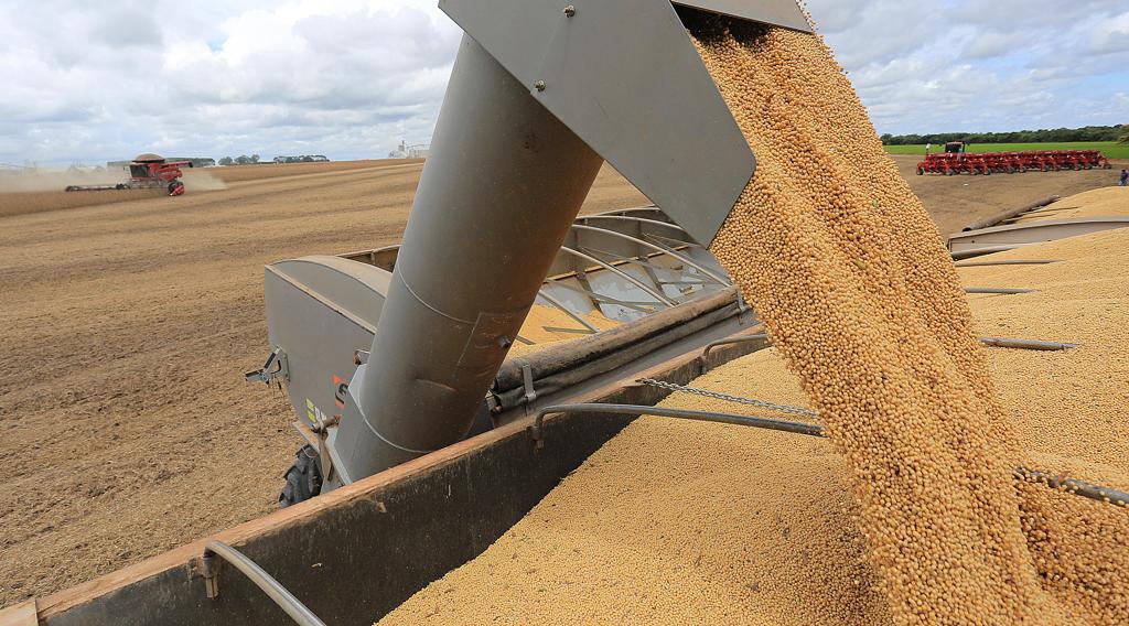 Carregamento de soja em Sorriso, no Mato Grosso | Jonathan Campos/Gazeta do Povo