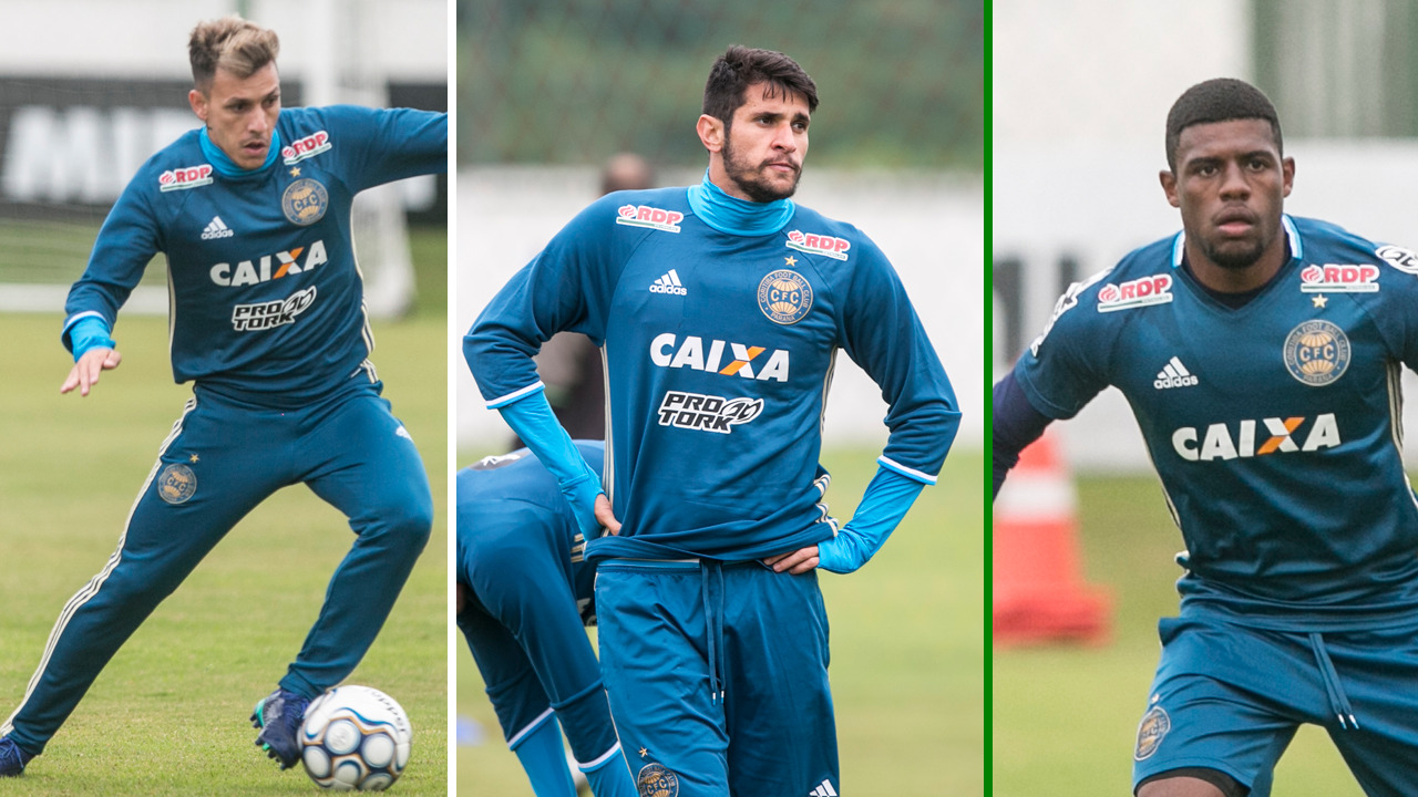 Jean Carlos, Bruno Moraes e Abner serão titulares do Coxa | Marcelo Andrade/Gazeta do Povo/