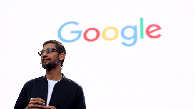 Na foto, Sundar Pichai, CEO do Google. A empresa é a marca mais valiosa do mundo em 2018 | JUSTIN SULLIVAN/AFP