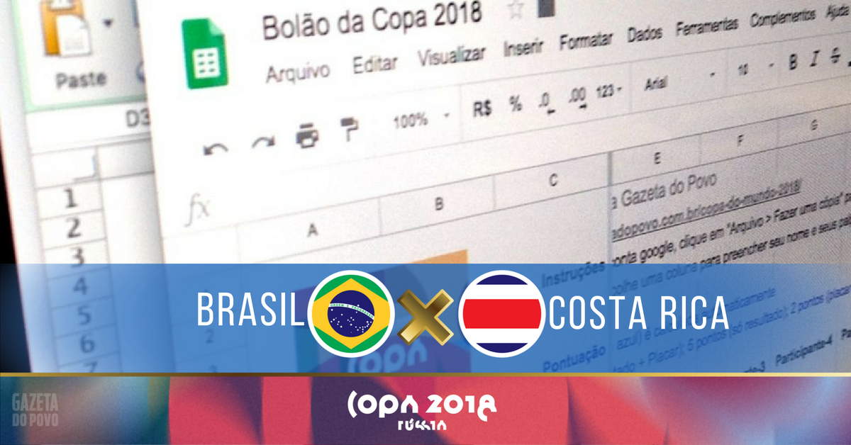 Brasil x Costa Rica: palpite para o bolão da Copa do Mundo. | /