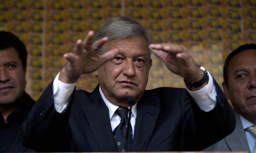 O candidato a presidente do México Andrés Manuel López Obrador, conhecido como Amlo. | Yuri Cortez/AFP