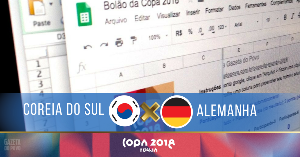 Aposta para o bolão: sugestão de placar para o jogo entre Coreia do Sul x Alemanha, válido pela terceira rodada da Copa do Mundo 2018. | /