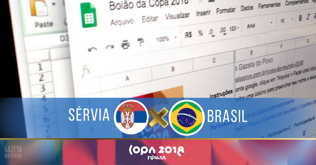Aposta para o bolão: sugestão de placar para o jogo entre Sérvia x Brasil, válido pela terceira rodada da Copa do Mundo 2018. | /