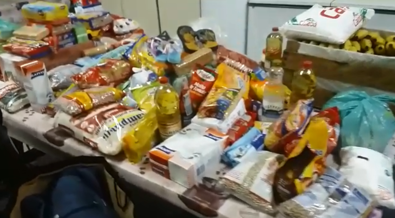 Alimentos foram arrecados em apenas 24 horas | Reprodução/Polícia Militar