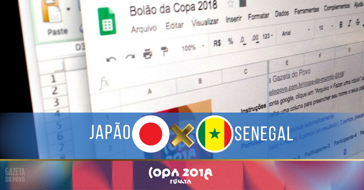 Bolão da Copa do Mundo 2018: palpites para Japão x Senegal. | /