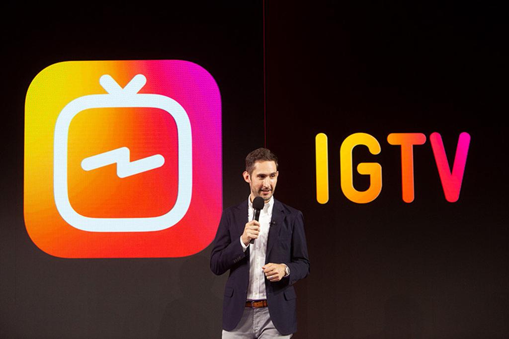 Kevin Systrom, cofundador e CEO do Instagram, apresenta o IGTV. | Instagram/Divulgação