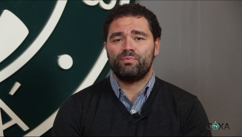 O presidente do Coritiba, Samir Namur, falou sobre o ousado projeto alviverde de ter a própria marca esportiva. | Reprodução/Youtube