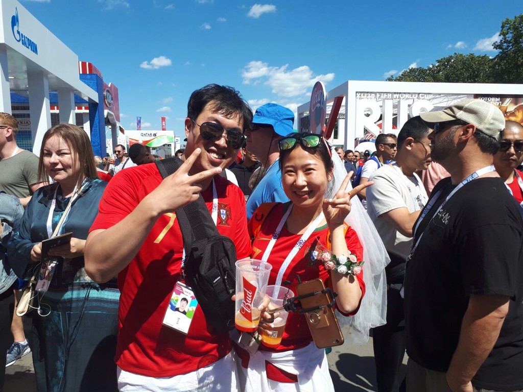 Chineses  marcam presença na Rússia por causa de Cristiano Ronaldo.