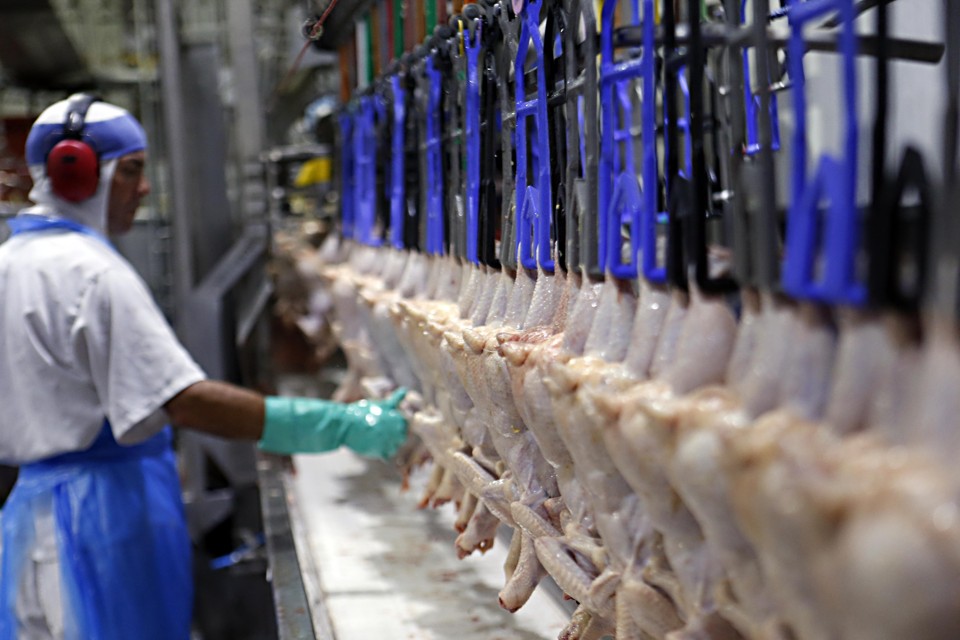 Exportação de carne de frango despenca com embargo da Europa Em receita, o resultado ficou em US$ 2,602 bilhões, saldo 12,3% menor que os US$ 2,966 bilhões obtidos em igual intervalo de 2017. | Albari Rosa/Gazeta do Povo