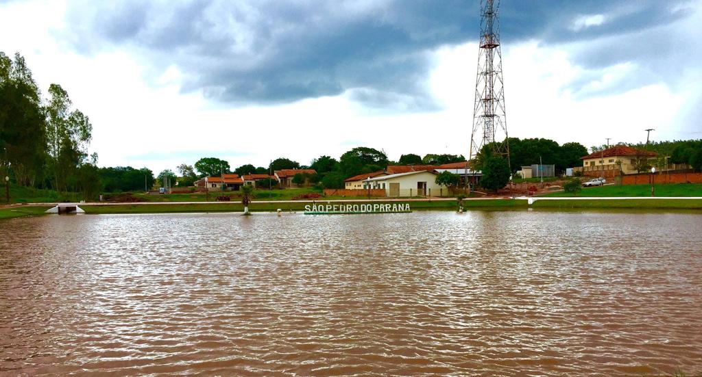 Vista de São Pedro do Paraná: prefeitura reclama que áreas de plantio de cana estão prejudicando o município . | Divulgação/Prefeitura de São Pedro do Paraná