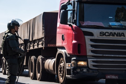 Protesto, greve ou locaute no transporte | Nelson Almeida/AFP