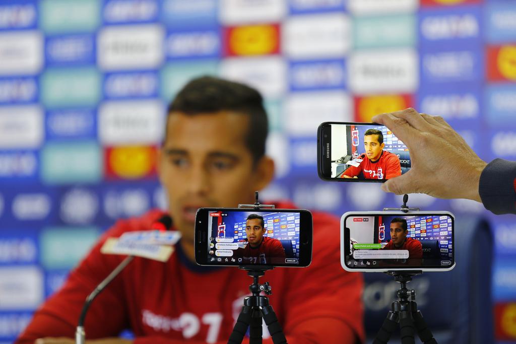 O volante Torito González vem ganhando a confiança do técnico Rogério Micale pelo forte poder de marcação. | Jonathan Campos/Gazeta do Povo