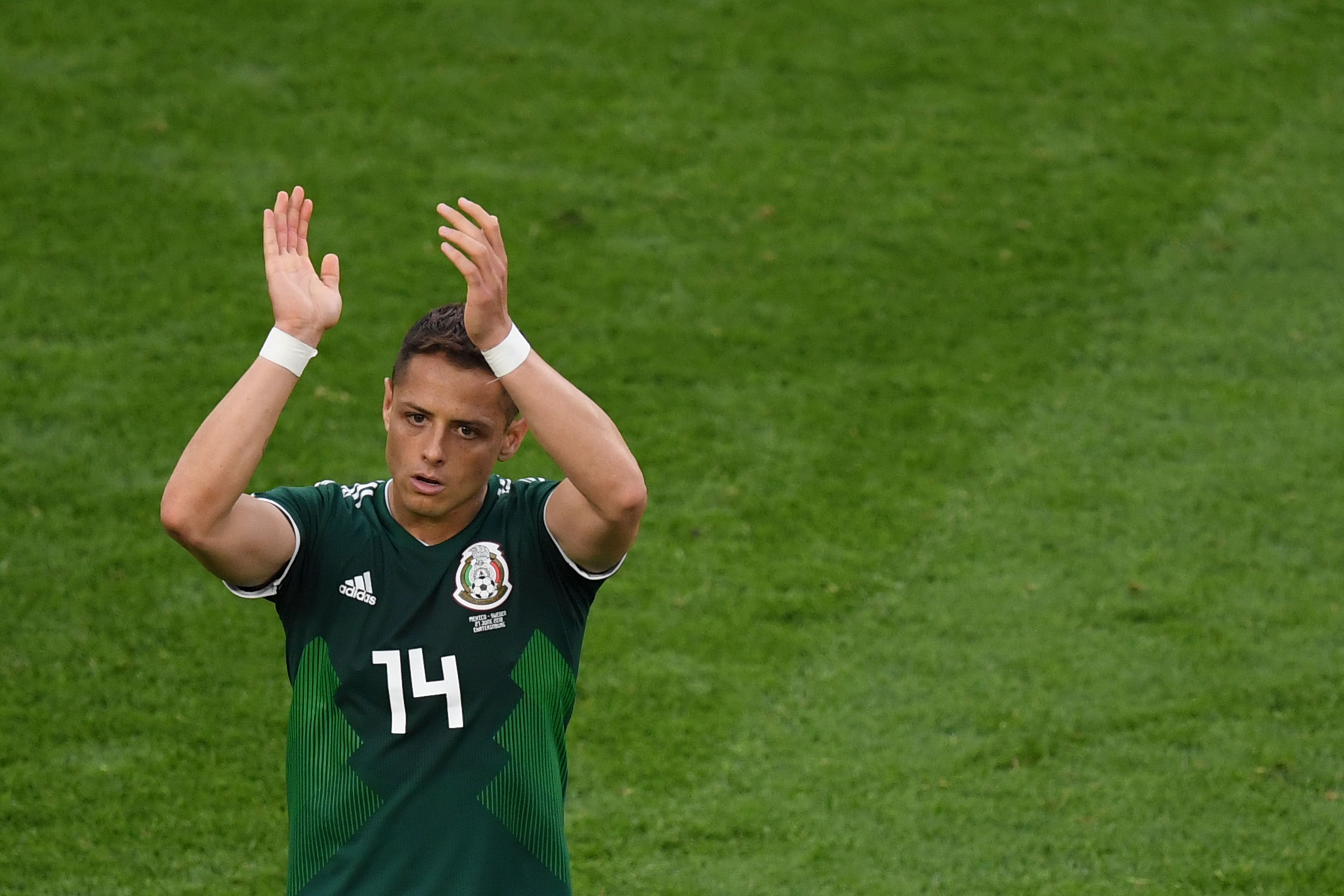 Chicharito segue sendo um dos principais nomes do México na Copa do Mundo 2018 | JORGE GUERRERO/AFP