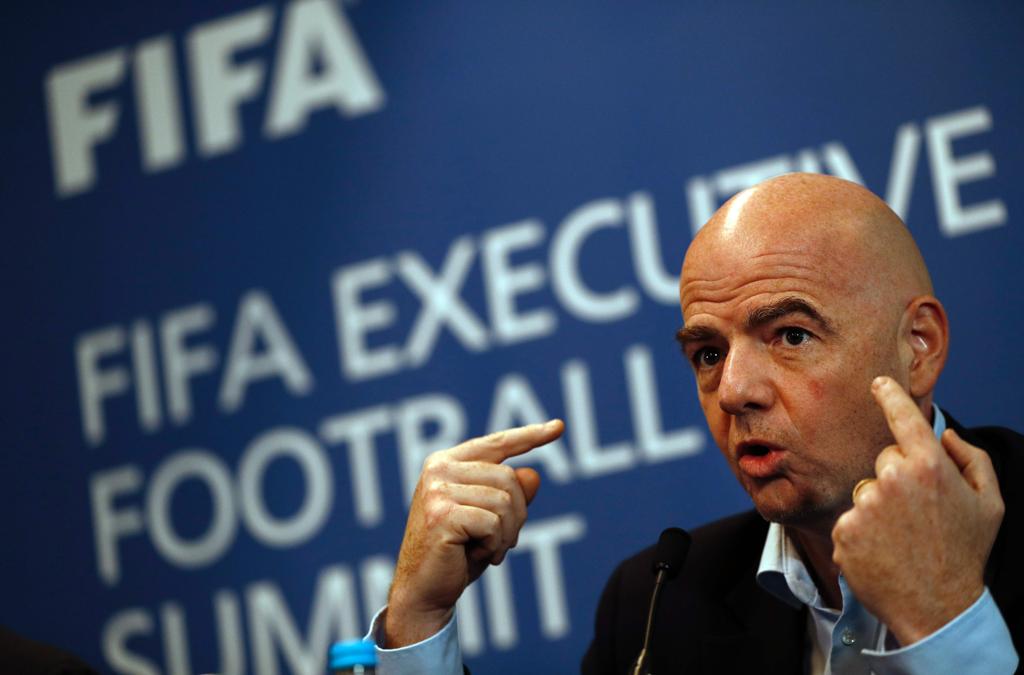 Gianni Infantino, presidente da Fifa. | ADRIAN DENNIS/AFP