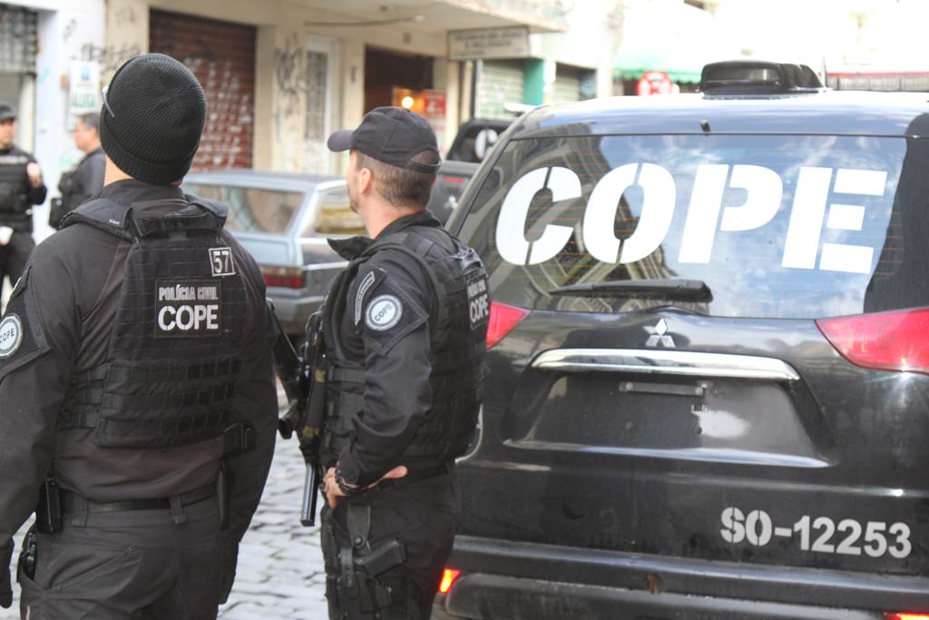 Quadrilha foi Centro de Operações Policiais Especiais (Cope), da Polícia Civil. | Gerson Klaina/Tribuna do Paraná
