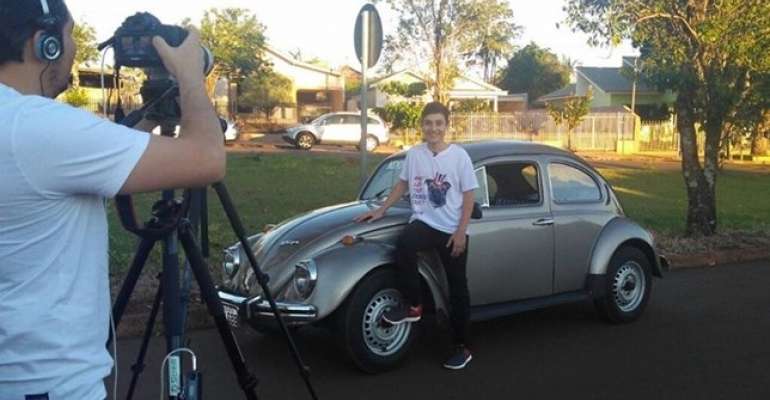 Thiago Morales Berce , hoje com 14 anos idade. | Arquivo Pessoal/