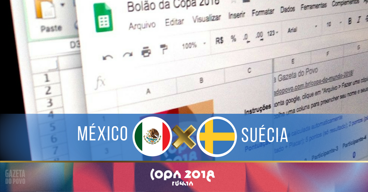 Aposta para o bolão: sugestão de placar para o jogo entre México x Suécia , válido pela terceira rodada da Copa do Mundo 2018. | /