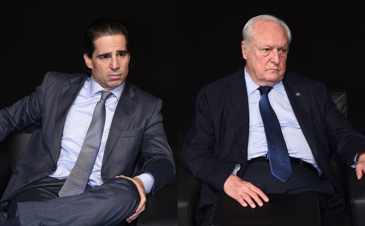 Os juristas Aury Lopes Junior e René Ariel Dotti, em evento em Curitiba | Polyndia /Divulgação