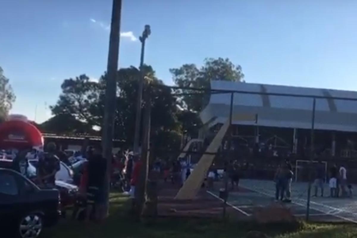 De acordo com a Secretaria de Educação do DF, a escola foi informada pelos organizadores que o evento realizaria arrecadação de alimentos para uma instituição de caridade |