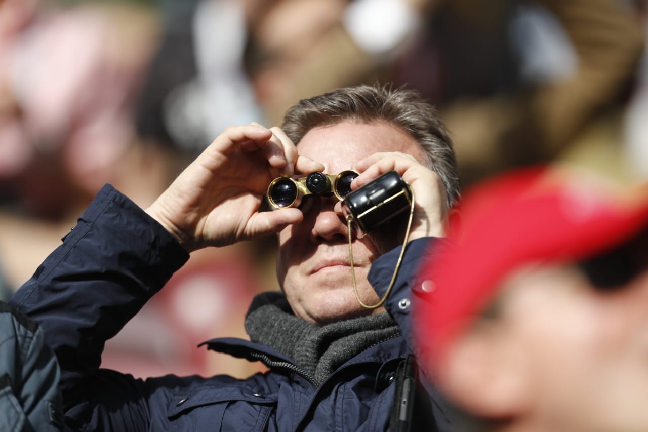 Torcedor no estádio durante o jogo entre Rússia e Arabia Saudita. | Jonathan Campos/Gazeta do Povo/