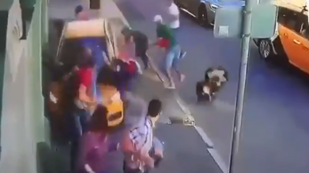 Câmera de segurança captou momento do atropelamento. | Reprodução/