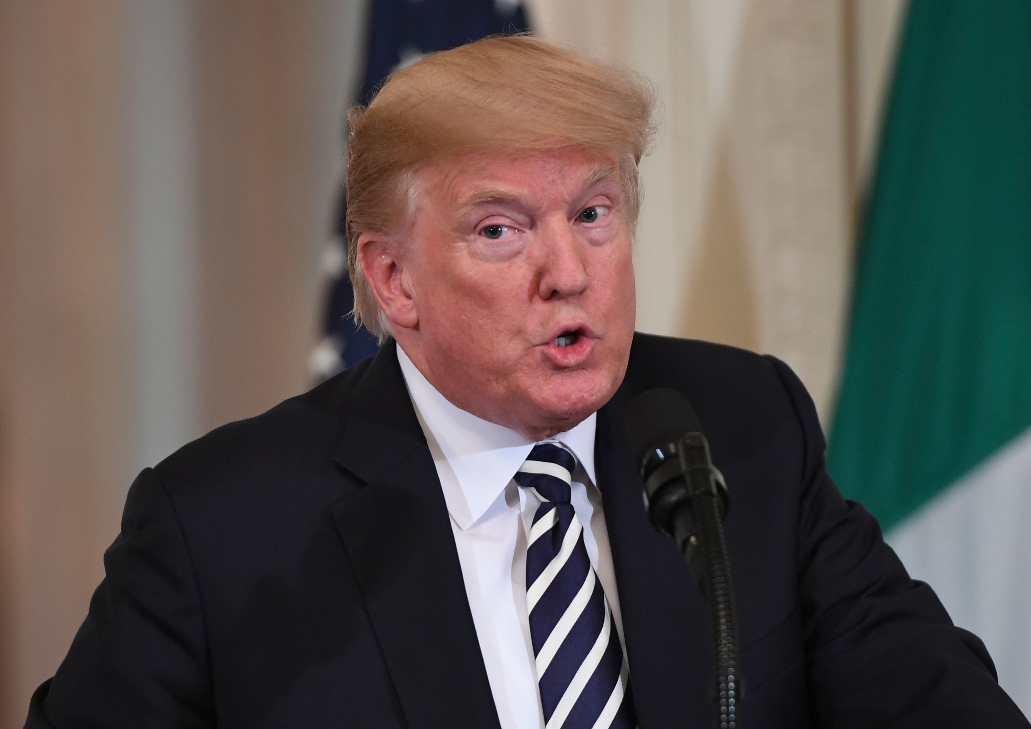 Qualquer perda de apoio a Trump nos estados agrícolas conservadores, que foram cruciais para sua vitória em 2016, pode causar problemas para os republicanos na eleição legislativa de novembro. | SAUL LOEB/AFP