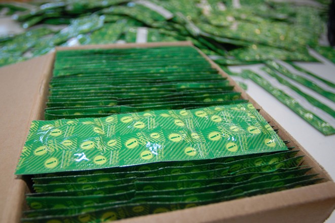 Preservativos da Natex. | Gleison Miranda/Ministério da Saúde