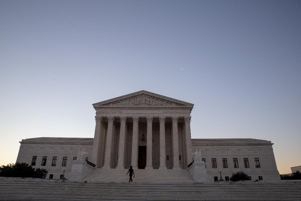 Fachada da Suprema Corte dos Estados Unidos, em Washington. | Tasos Katopodis/AFP
