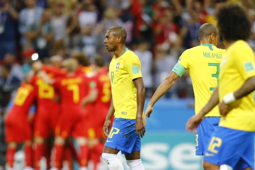 Fernandinho, contra, fez o primeiro gol da Bélgica na derrota | Jonathan Campos/Gazeta do Povo