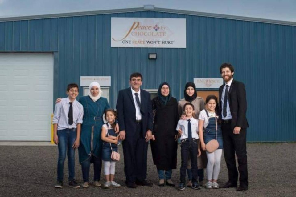 A família Hadhad, que após escapar da guerra da Síria reconstruiu sua vida no Canadá | Divulgação/ Peace by Chocolate