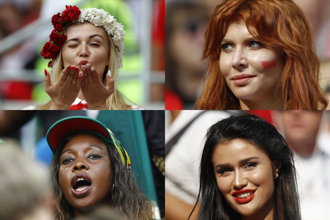 Torcedoras em jogo da Copa do Mundo 2018. | /Fotos: Jonathan Campos/Gazeta do Povo