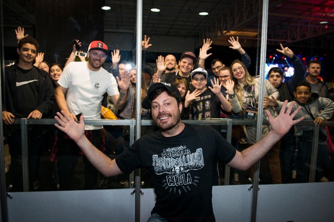 Gentili durante evento em Curitiba, em 2017. | Leticia Akemi/Gazeta do Povo