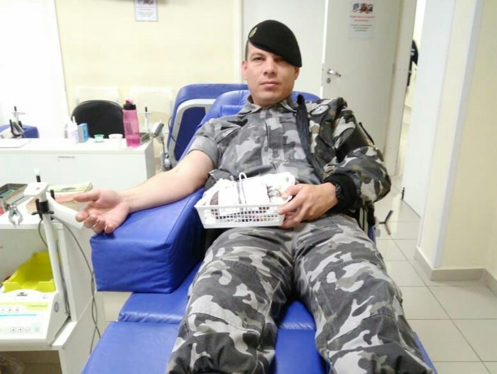 Ideia de doar sangue partiu dos próprios policiais do Bope. | Divulgação/Polícia Militar