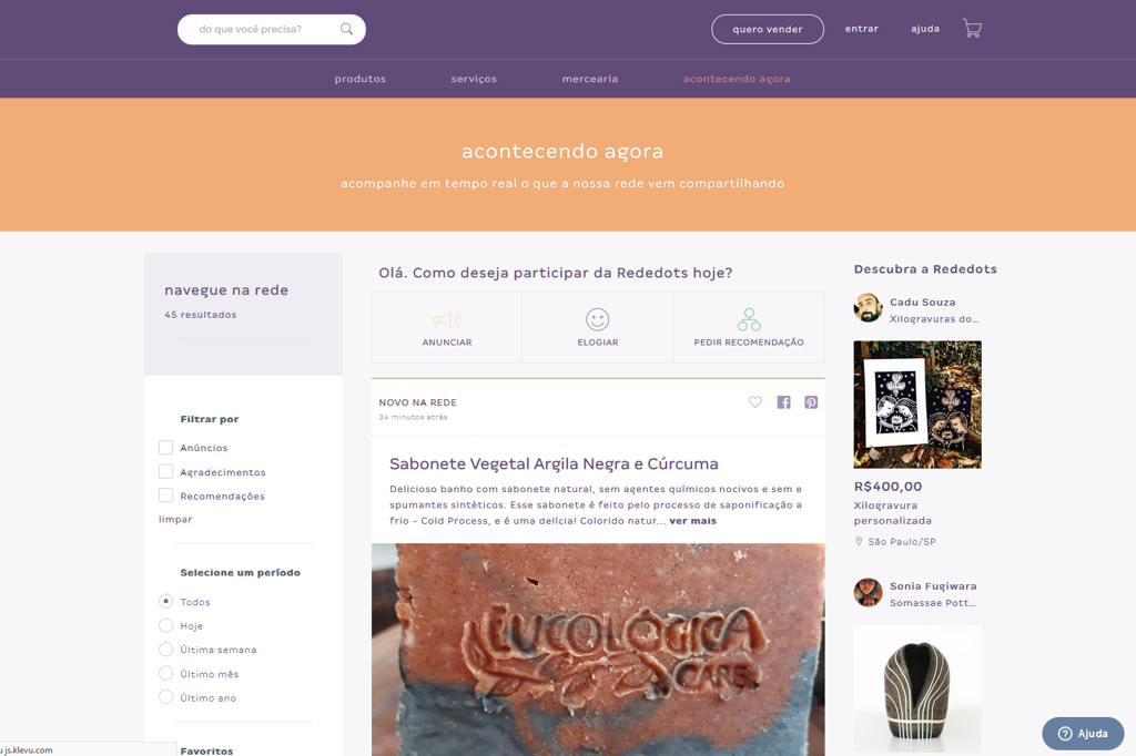 A nova plataforma da Rededots permite que empreendedores criem sites e lojas virtuais. | Rededots/Reprodução