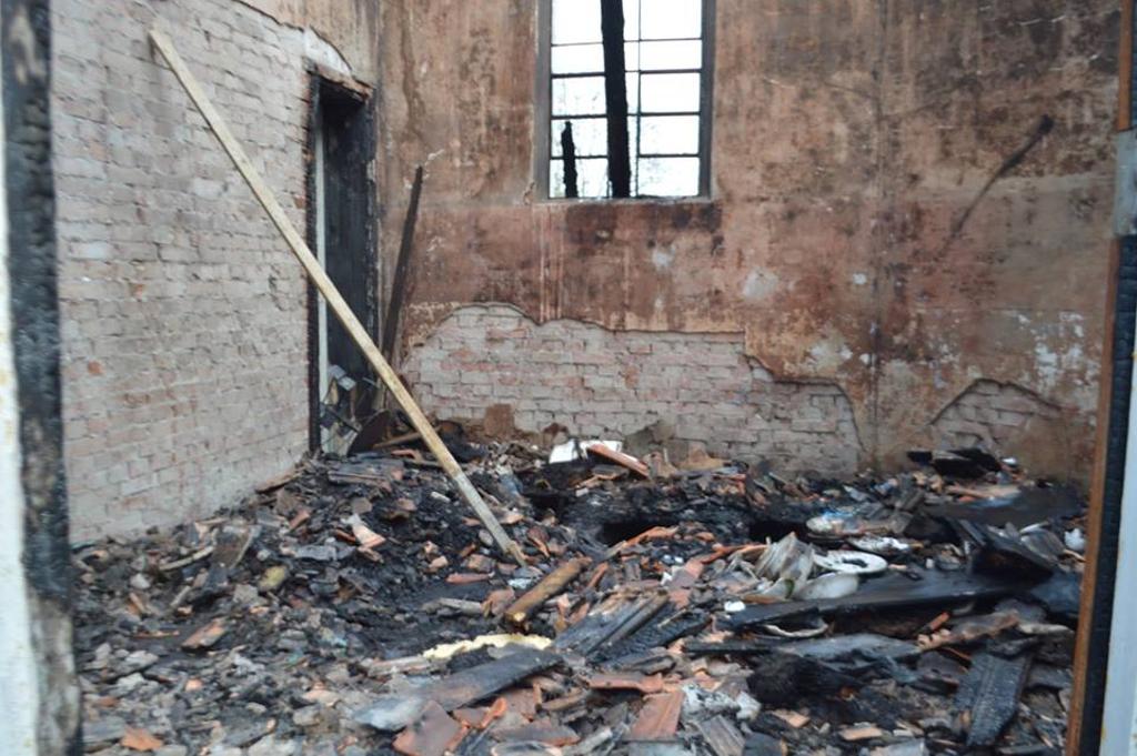 Igreja centenário ficou parcialmente destruída | Padre João Batista de Oliveira/Colaboração