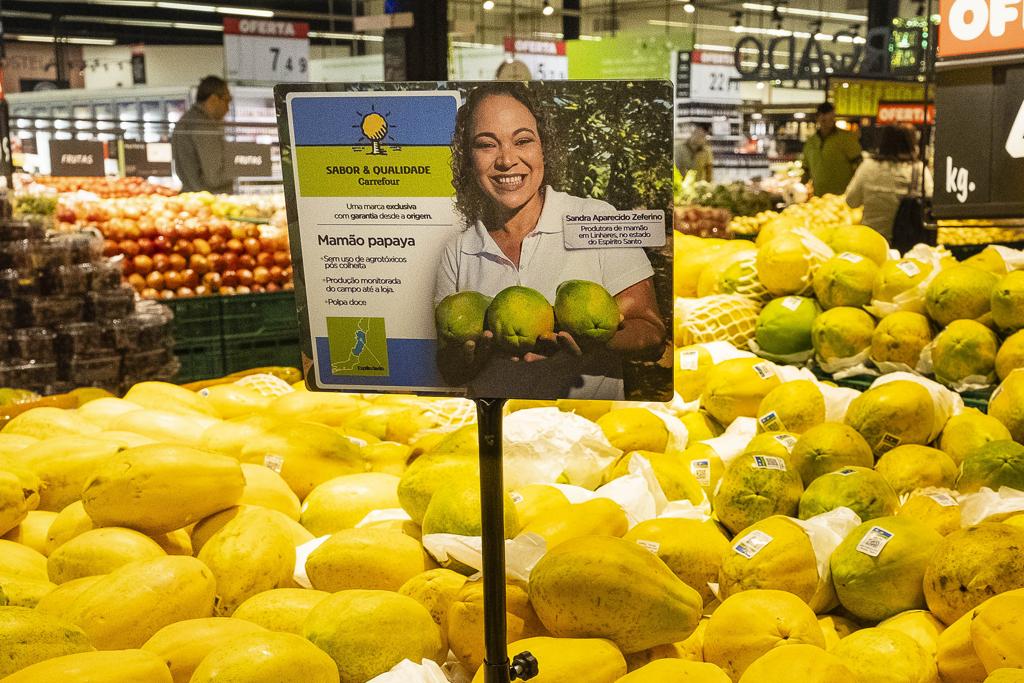 Produtos da nova marca serão identificados nas unidades do Carrefour. | Carrefour/Divulgação