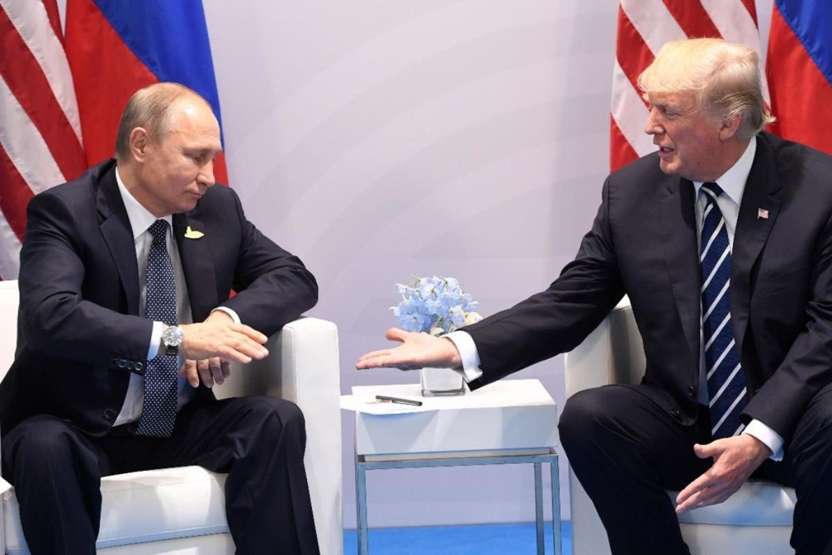 Putin e Trump se encontraram na cúpula dos países do G-20 no ano passado, na Alemanha | Saul Loeb/
AFP