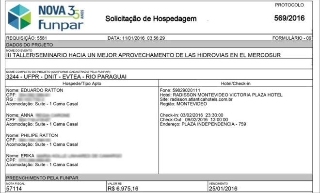 Reserva de hotel para evento no Uruguai: grupo passou o carnaval em Montevidéu | Reprodução/