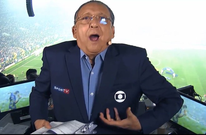 Galvão emocionado. | /Reprodução TV