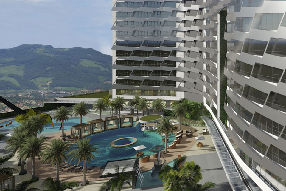 Projeção do Hard Rock Hotel Fortaleza. | Hard Rock Hotels/Divulgação