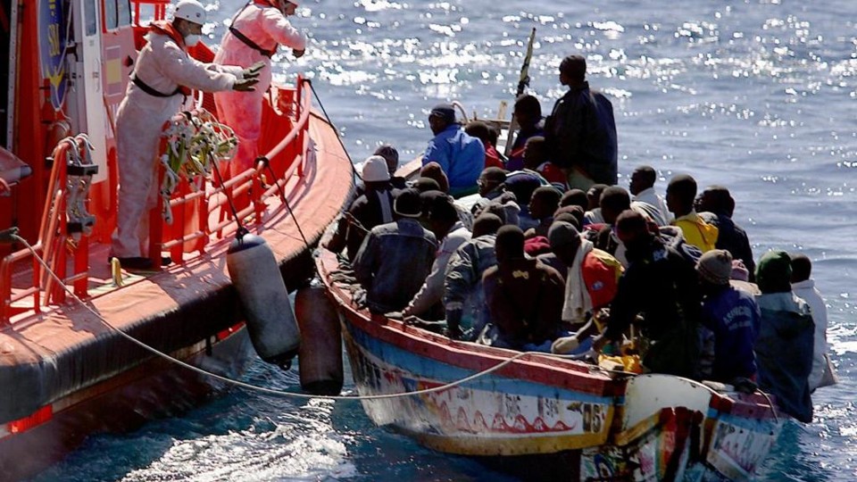 Imagem de resgate feito no Mediterrâneo, no primeiro semestre de 2018. | Reprodução/